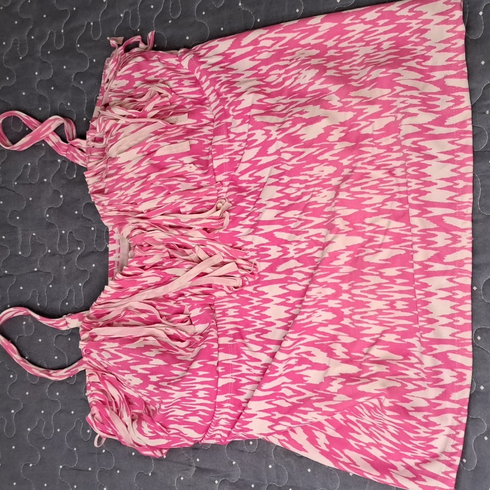 Catalina tankini swim top size 1X. Pink